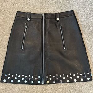 Elie Tahari leather skirt